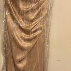 David's Bridal Elegant Satin Gown